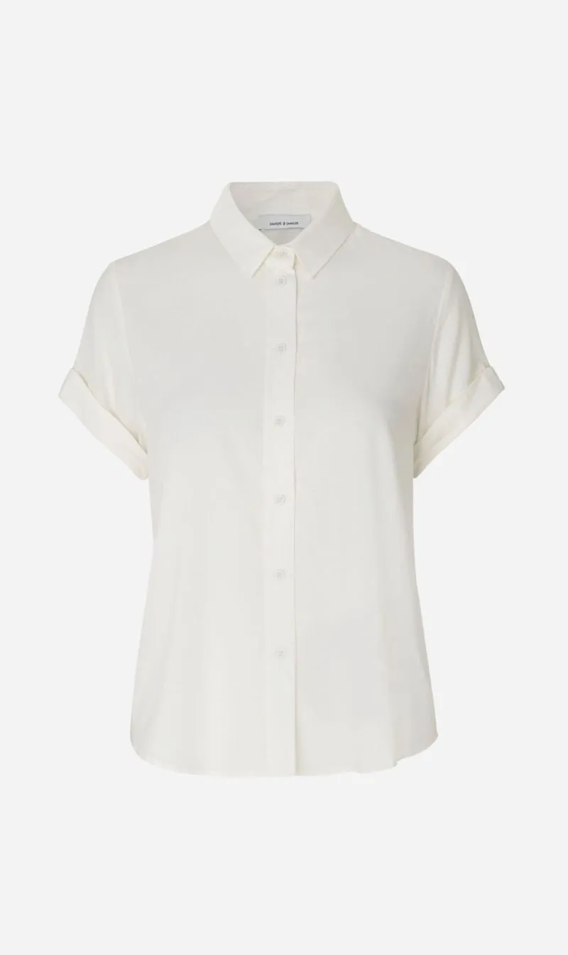 Samsoe Samsoe | Majan SS Shirt - Clear Cream sold by Sister & Co