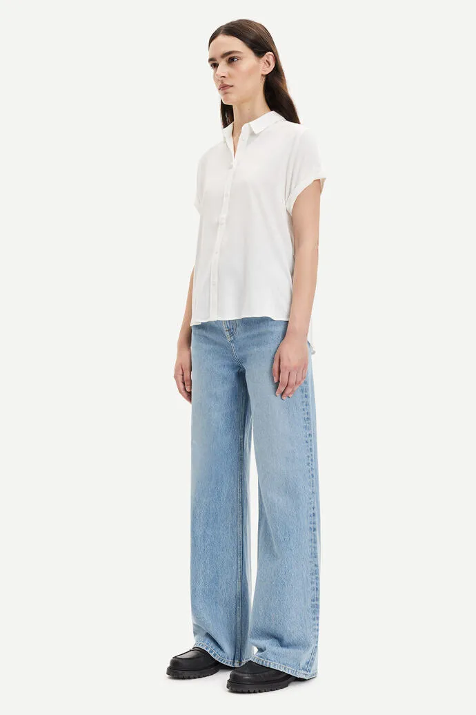 Samsoe Samsoe | Majan SS Shirt - Clear Cream sold by Sister & Co product image thumbnail 3