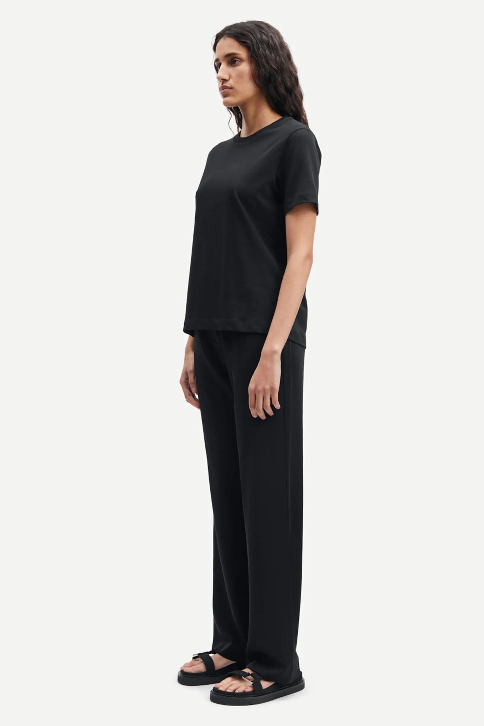 Samsoe Samsoe | Camino T.Shirt Short Sleeve - Black sold by Sister & Co product image thumbnail 3