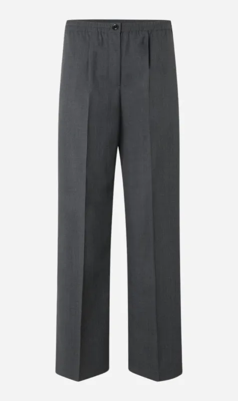 Samsoe Samsoe | Satove Trousers - Iron Gate sold by Sister & Co