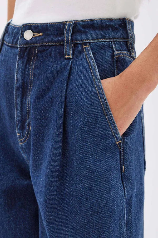 Assembly Label | Slack Pleat Wide Leg Jean - Heritage Blue sold by Sister & Co product image thumbnail 3