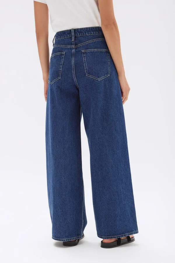 Assembly Label | Slack Pleat Wide Leg Jean - Heritage Blue sold by Sister & Co product image thumbnail 5