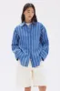 Assembly Label | Ayla Stripe Long Sleeve Shirt - Royal/White sold by Sister & Co