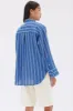 Assembly Label | Ayla Stripe Long Sleeve Shirt - Royal/White sold by Sister & Co