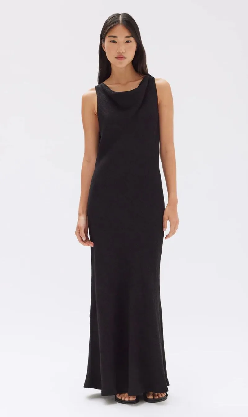Assembly Label | Reign Textured Midi Dress - Black sold by Sister & Co