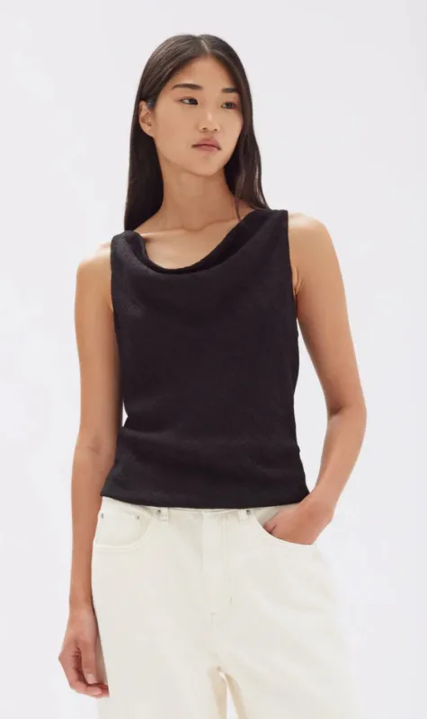 Assembly Label | Reign Textured Top - Black sold by Sister & Co