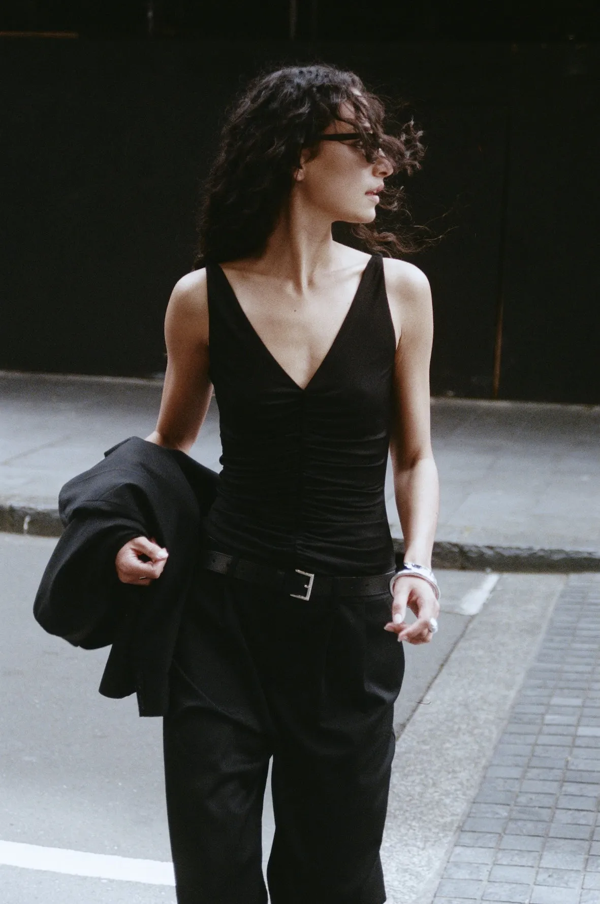 Rebe | Ruched Top - Black sold by Sister & Co product image thumbnail 2