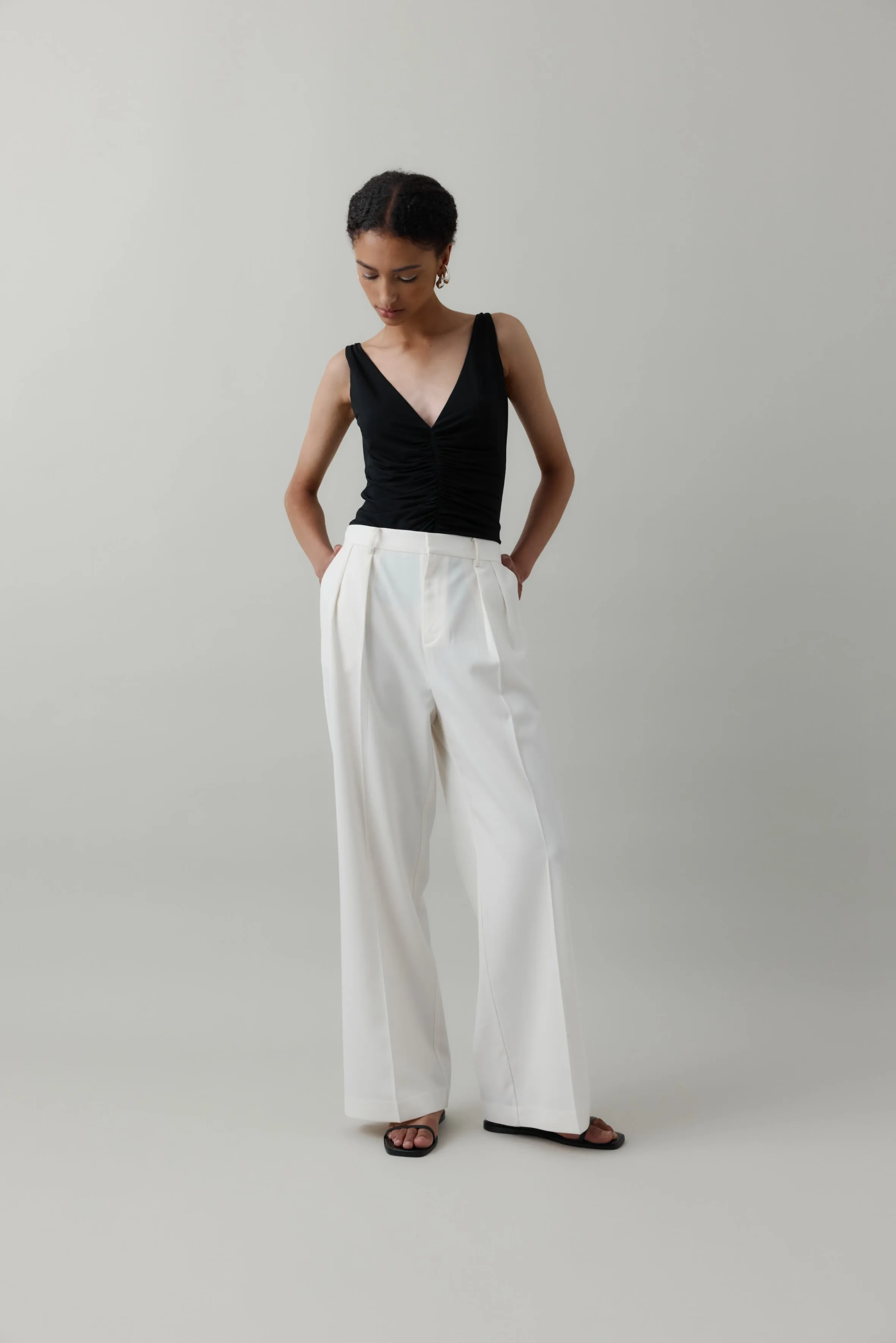 Rebe | Ruched Top - Black sold by Sister & Co product image thumbnail 3