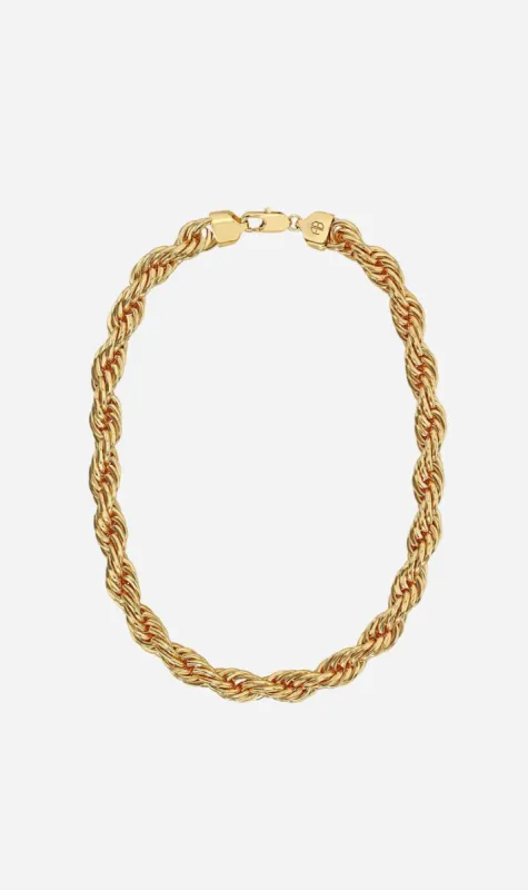 Anine Bing | Twist Rope Necklace - Gold sold by Sister & Co