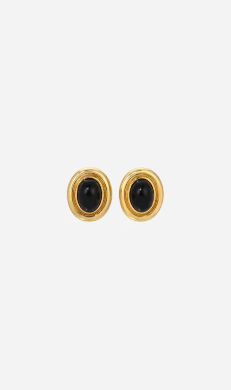 Heaven Mayhem | Prize Earrings - Gold & Black sold by Sister & Co