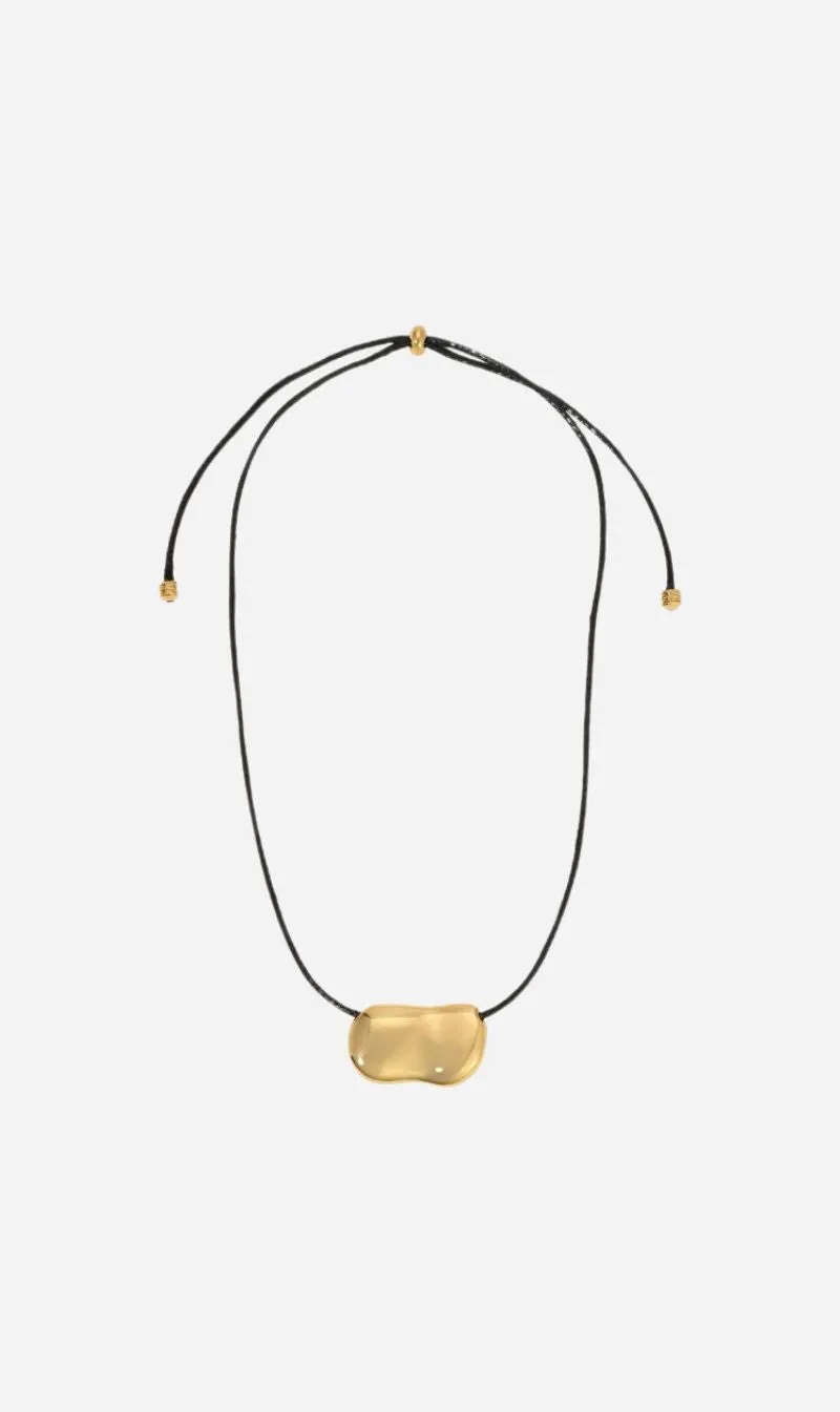 Heaven Mayhem | Pebble Necklace - Gold/Black sold by Sister & Co