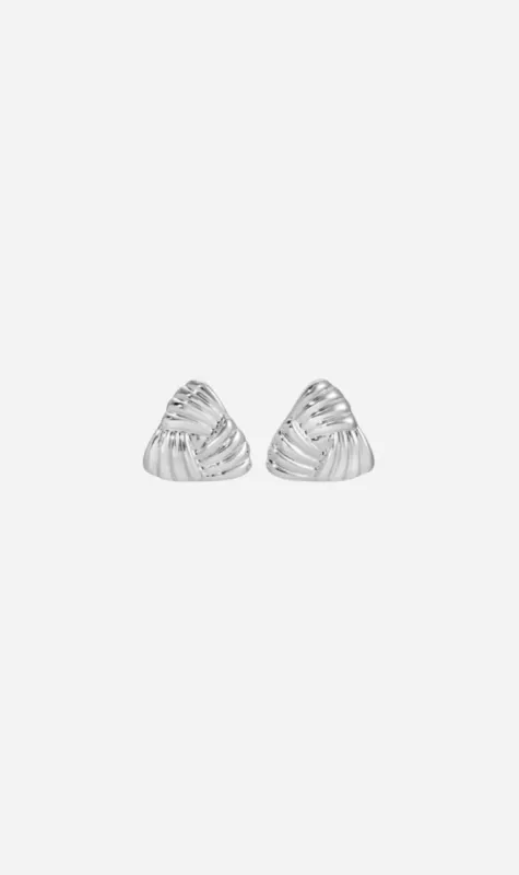 Heaven Mayhem | Tri Earrings - Silver sold by Sisters & Co