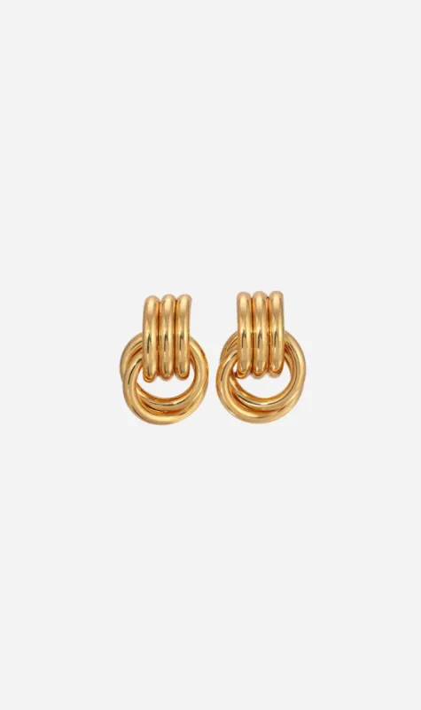 Heaven Mayhem | Mini Knot Earrings - Gold sold by Sister & Co