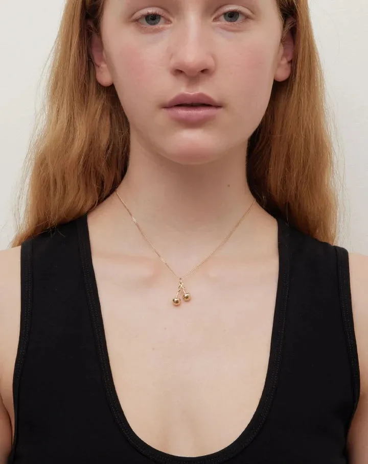 Meadowlark | Cherry Charm Necklace 50cm - Silver sold by Sister & Co product image thumbnail 2