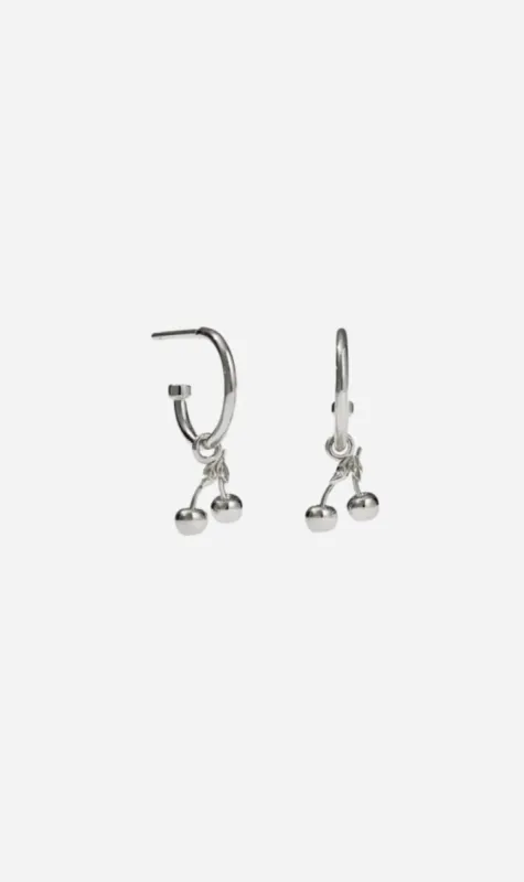 Meadowlark | Cherry Signature Hoops - Silver sold by Sister & Co