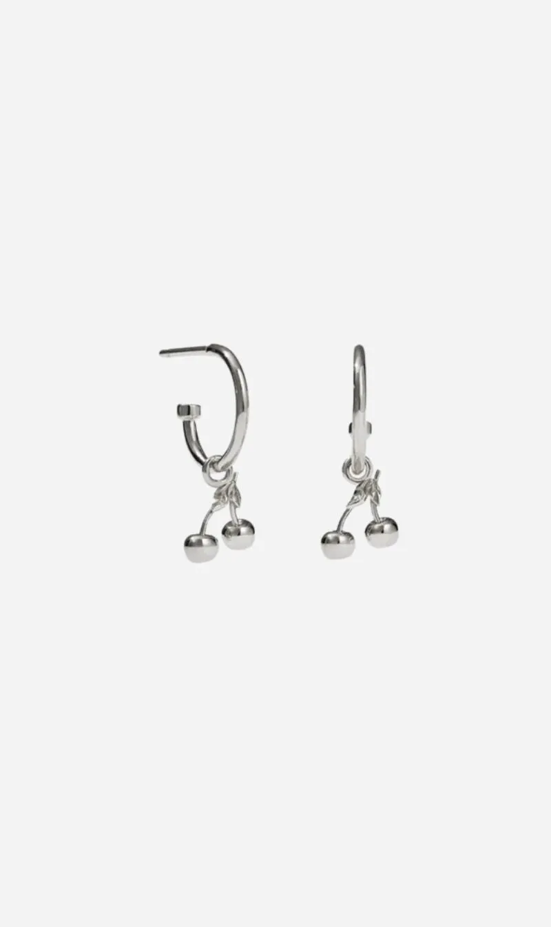 Meadowlark | Cherry Signature Hoops - Silver sold by Sister & Co