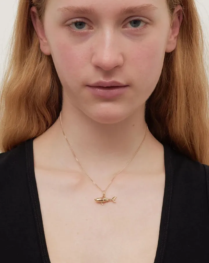Meadowlark | Shark Charm Necklace 50cm - Silver sold by Sister & Co product image thumbnail 2