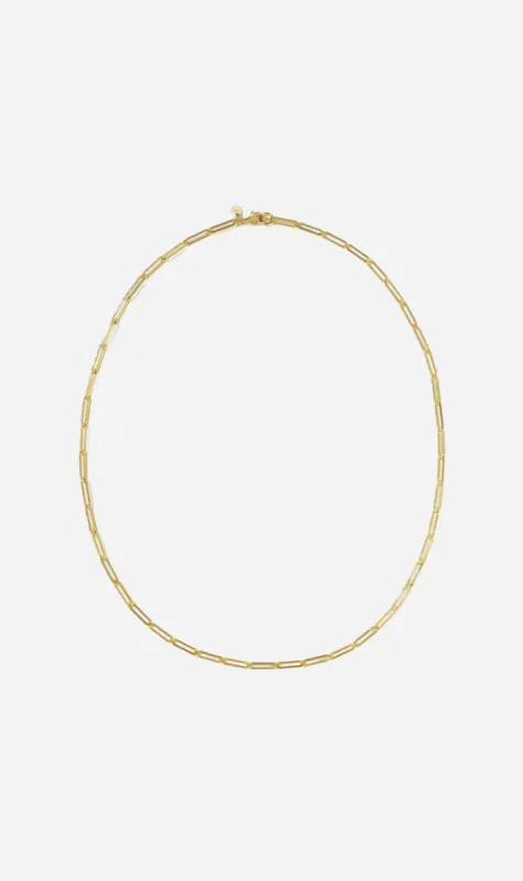 Meadowlark | Paperclip Light Necklace - Gold 45cm sold by Sister & Co