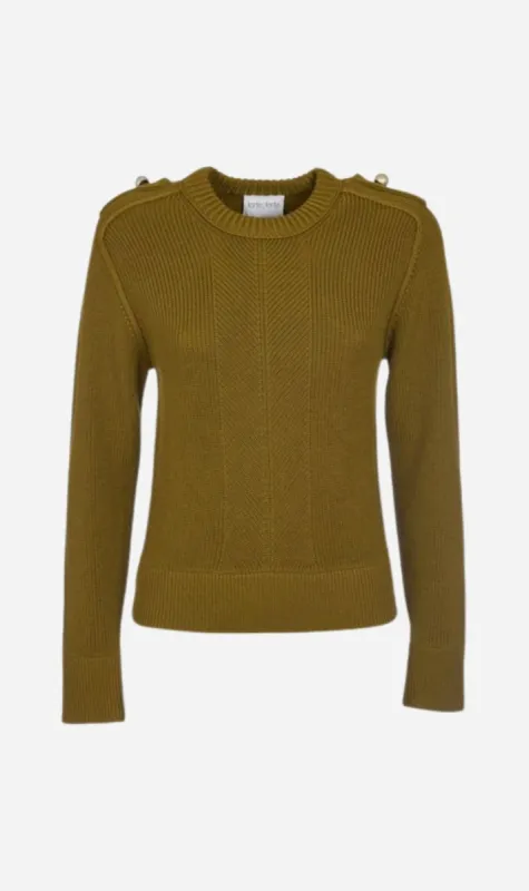Forte Forte | Merino Round Neck Sweater - Garden sold by Sisters & Co