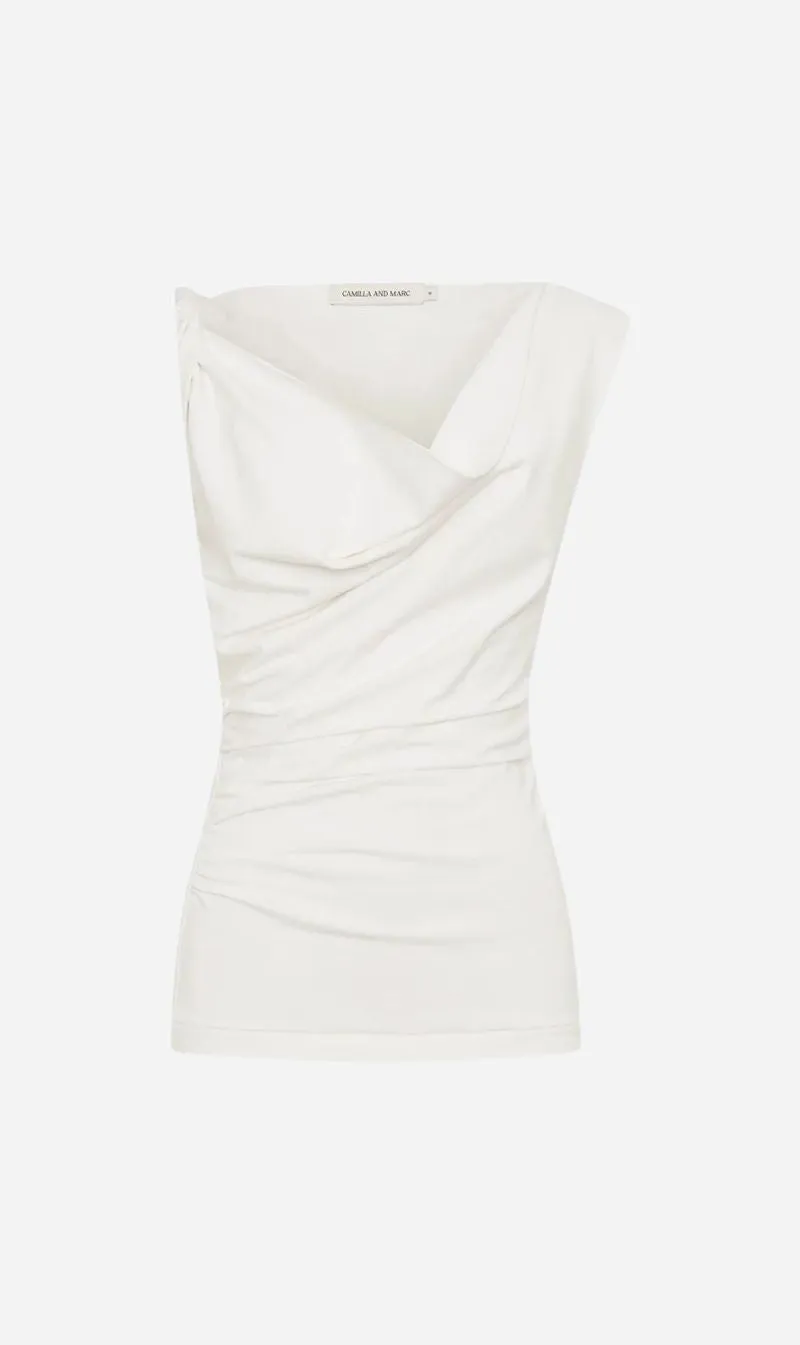 Camilla and Marc | Mara Top - Cream sold by Sisters & Co