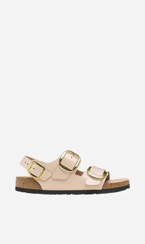 Birkenstock | Milano Big Buckle High Shine Regular - New Beige sold by Sister & Co