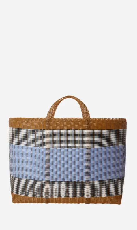 Palorosa | XL Meracdo Tote - Tobacco / Blue Lilac sold by Sister & Co