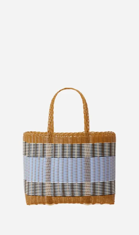 Palorosa | Small Mercado Tote - Tobacco / Blue Lilac sold by Sister & Co