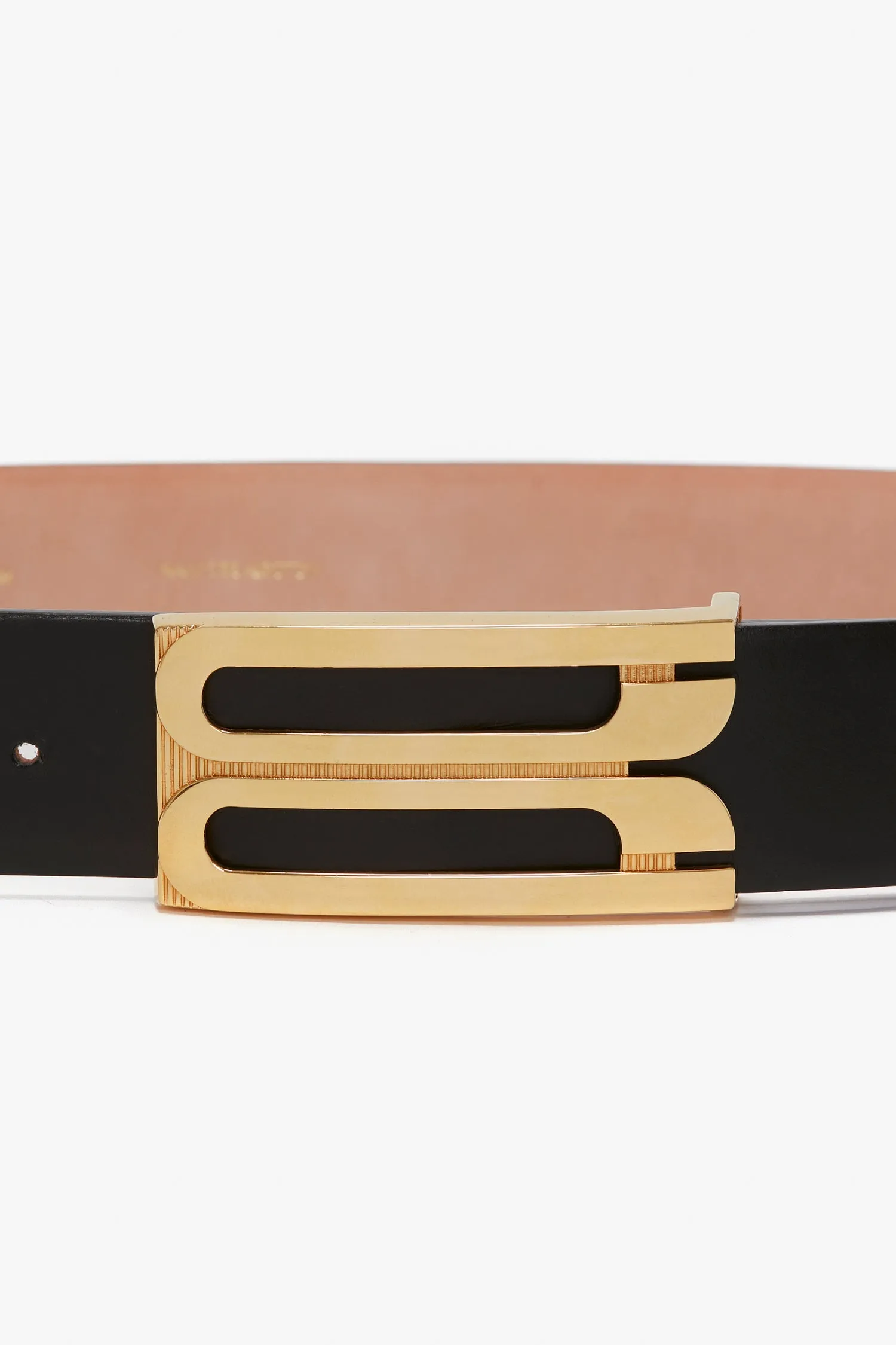 Victoria Beckham | Jumbo B Buckle Belt - Black sold by Sister & Co product image thumbnail 3