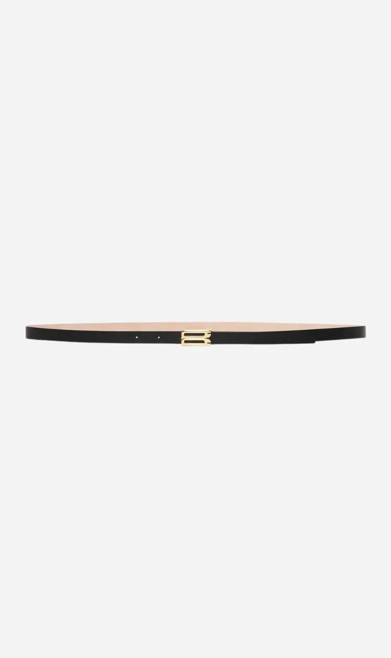 Victoria Beckham | Micro Frame Belt - Black sold by Sisters & Co