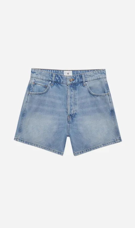 Anine Bing | Dalton Short - Bleached Blue sold by Sister & Co