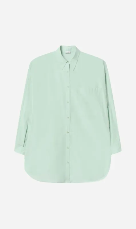 Silk Laundry | Cotton Silk Round Shirt - Dew sold by Sister & Co