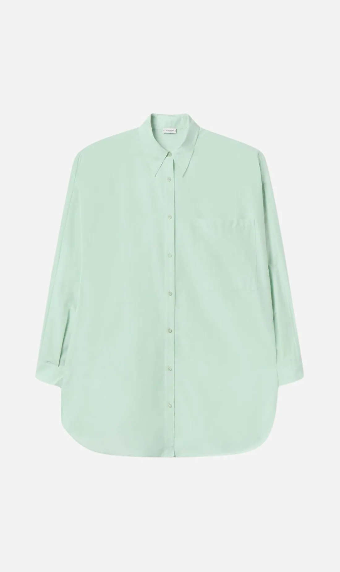 Silk Laundry | Cotton Silk Round Shirt - Dew sold by Sister & Co