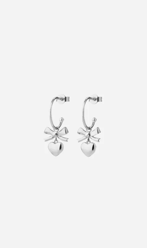 Karen Walker | Mini Superlove Hoops - Silver sold by Sister & Co