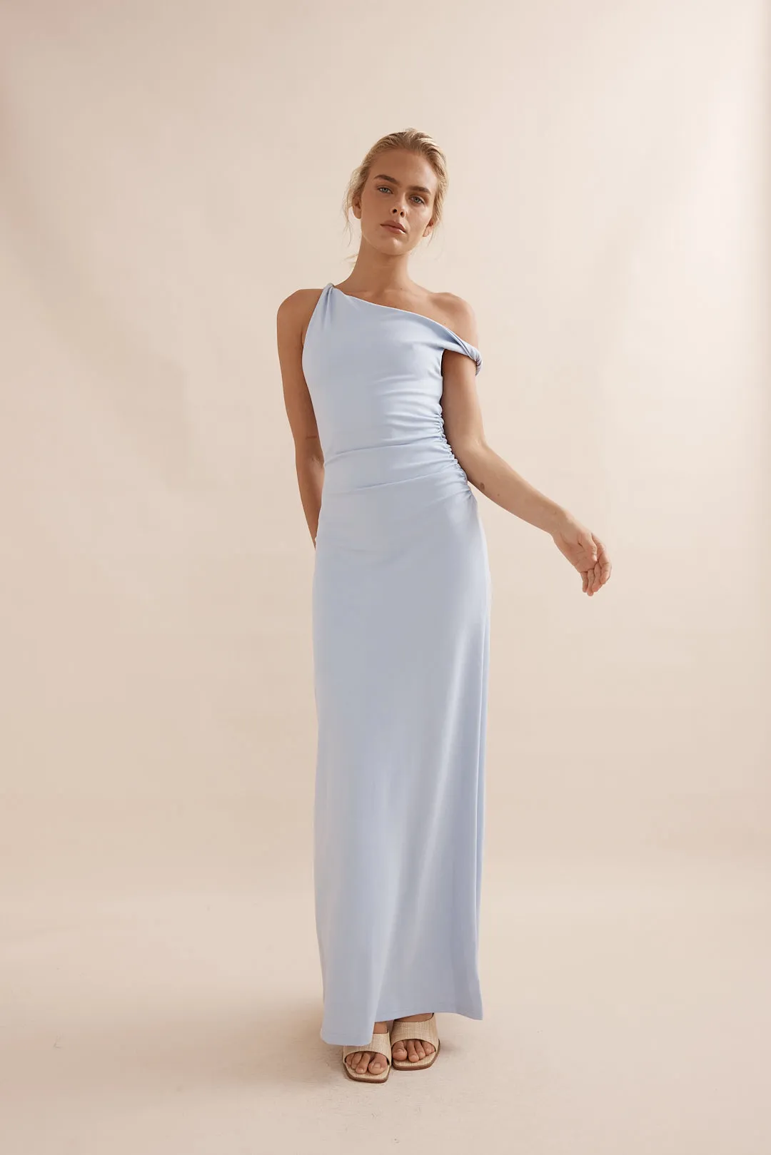 Caitlin Crisp | Twister Tank Dress - Sky Blue Ponte sold by Sister & Co product image thumbnail 2