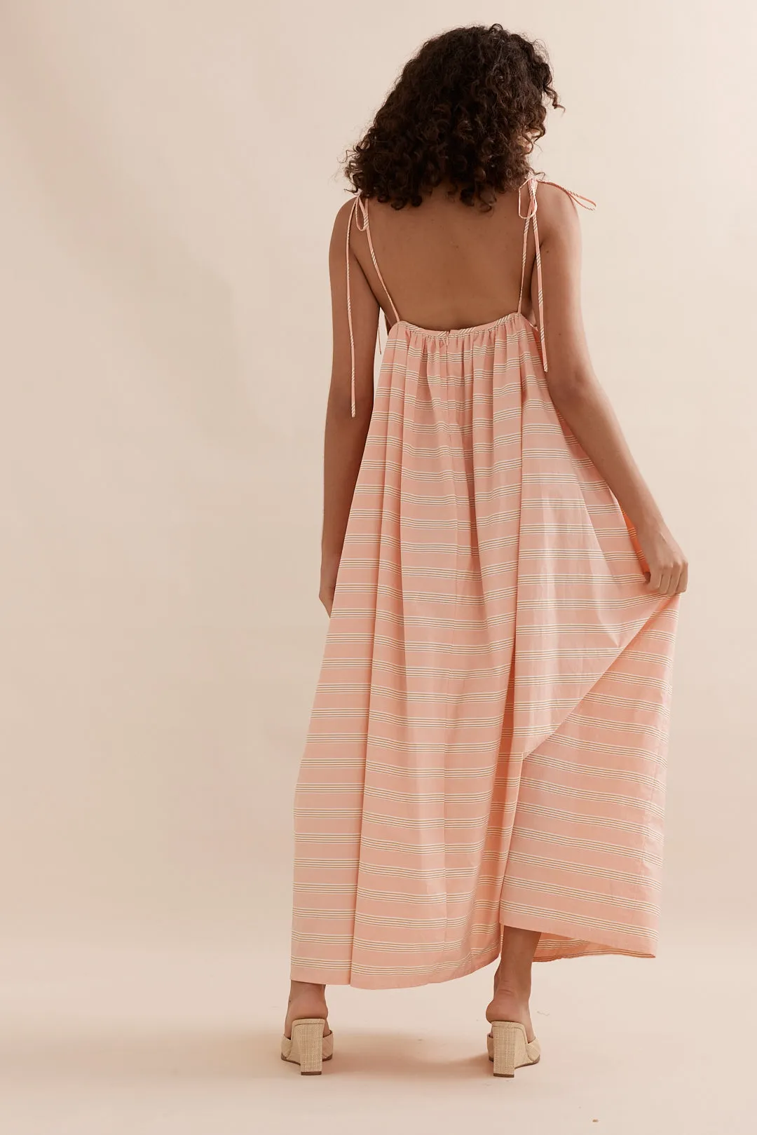 Caitlin Crisp | Esther Dress - Coral Stripe sold by Sister & Co product image thumbnail 5