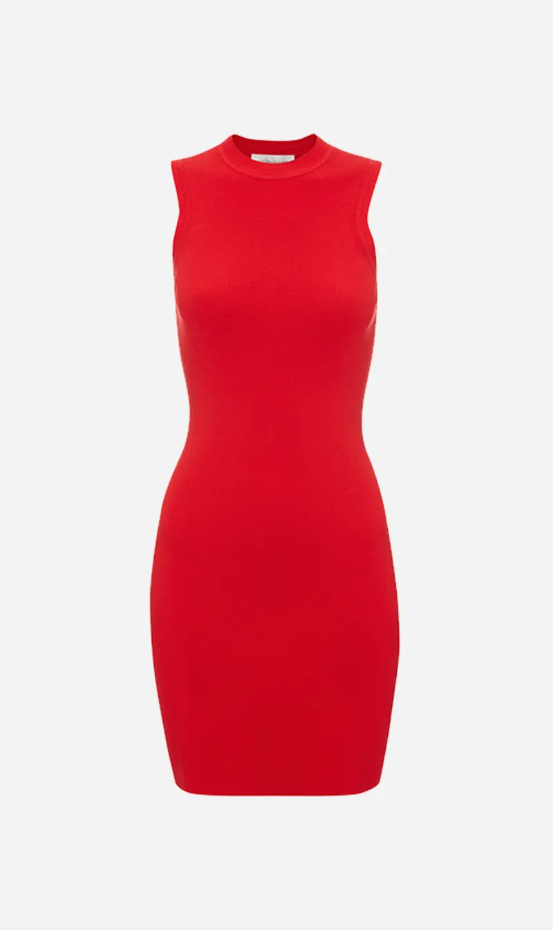Victoria Beckham | VB Body Fitted Mini Dress - Red sold by Sister & Co