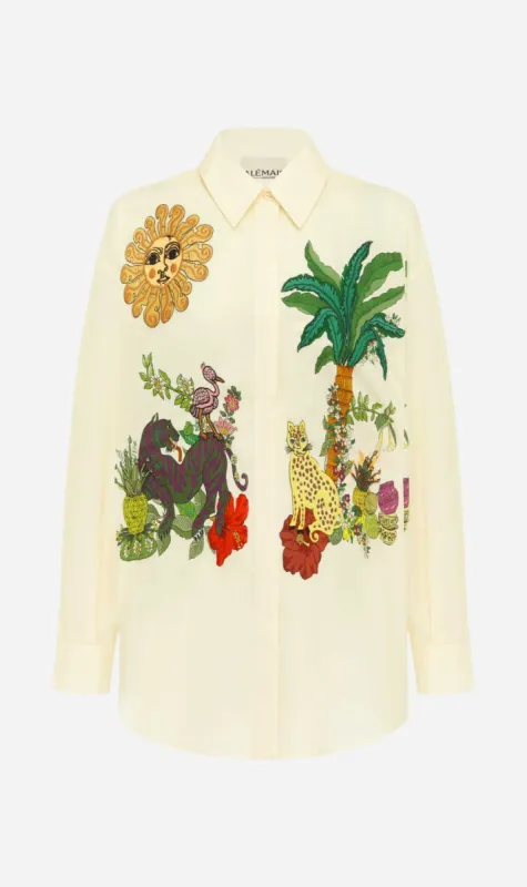 Alemais | Tiger Embroidered Shirt sold by Sister & Co
