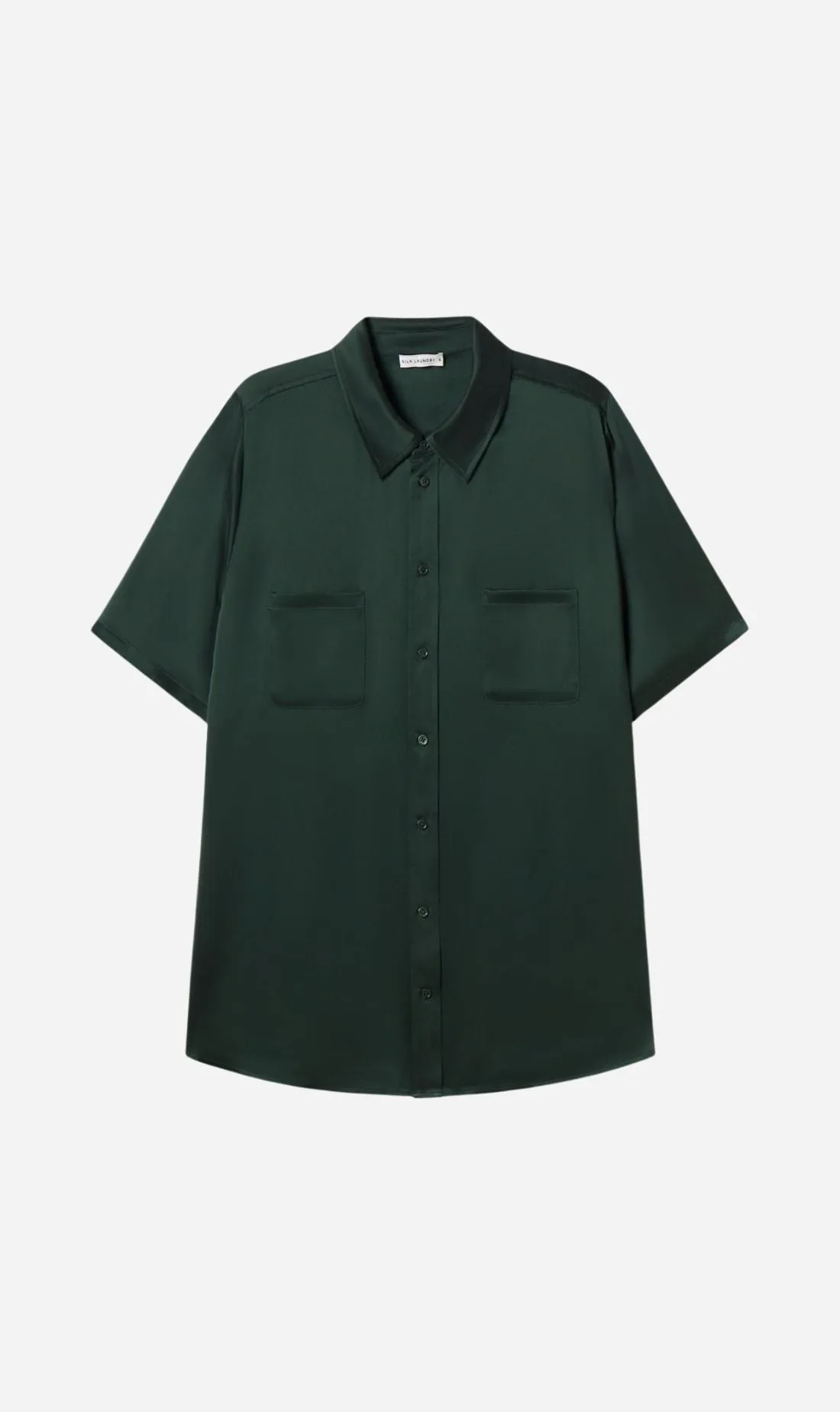 Silk Laundry | Short Sleeve Boyfriend Shirt - Scarab sold by Sister & Co