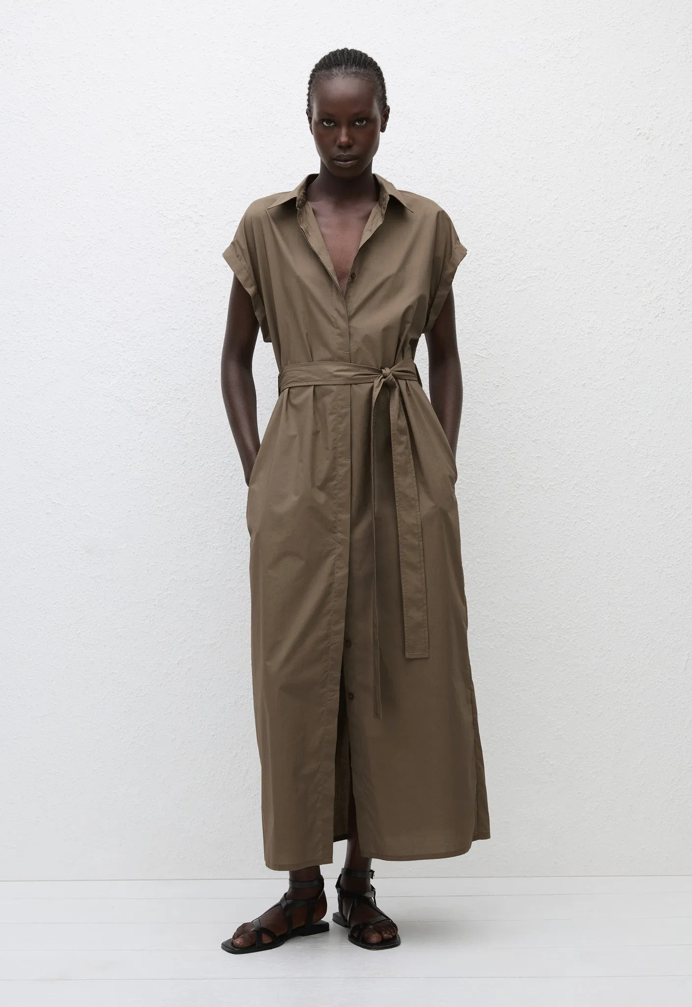 Matteau | Sleeveless Shirt Dress - Birch sold by Sister & Co product image thumbnail 2
