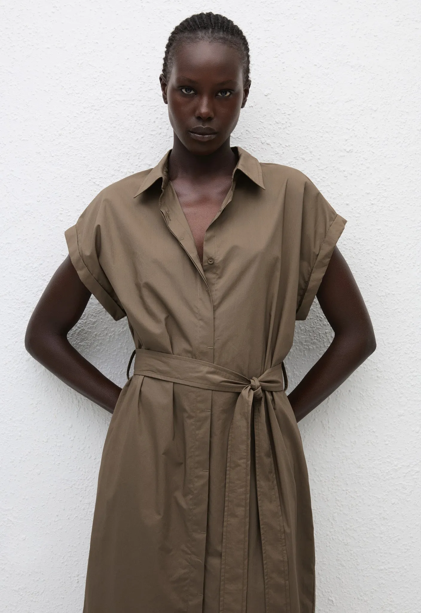 Matteau | Sleeveless Shirt Dress - Birch sold by Sister & Co product image thumbnail 3