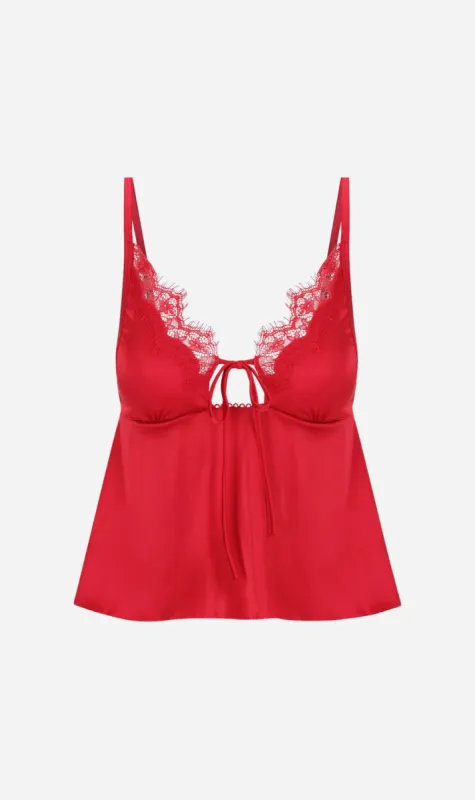 Kat the Label | Sorrento Camisole - Red sold by Sister & Co