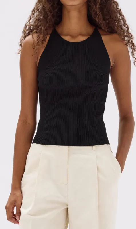 Assembly Label | Cass Knit Top - Black sold by Sister & Co