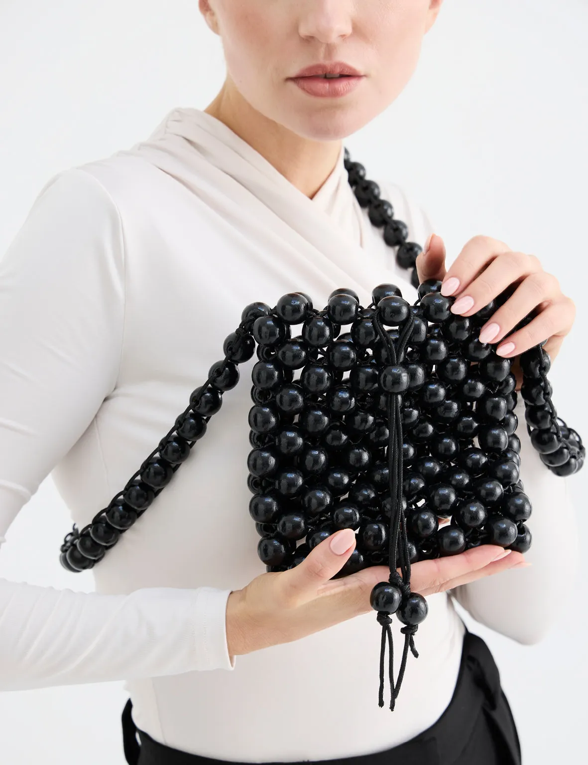 La Tribe | Beaded Crossbody Bag - Black sold by Sisters & Co product image thumbnail 4