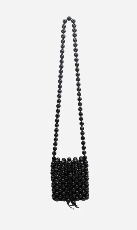 La Tribe | Beaded Crossbody Bag - Black sold by Sisters & Co