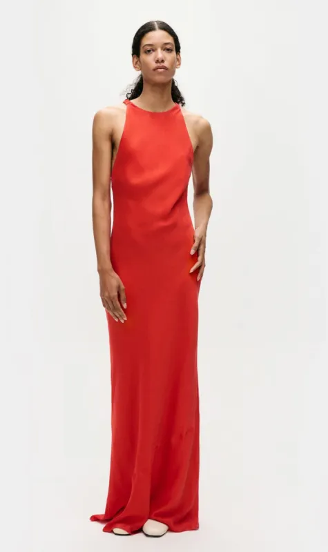 Silk Laundry | High Low Dress - Geranium sold by Sister & Co