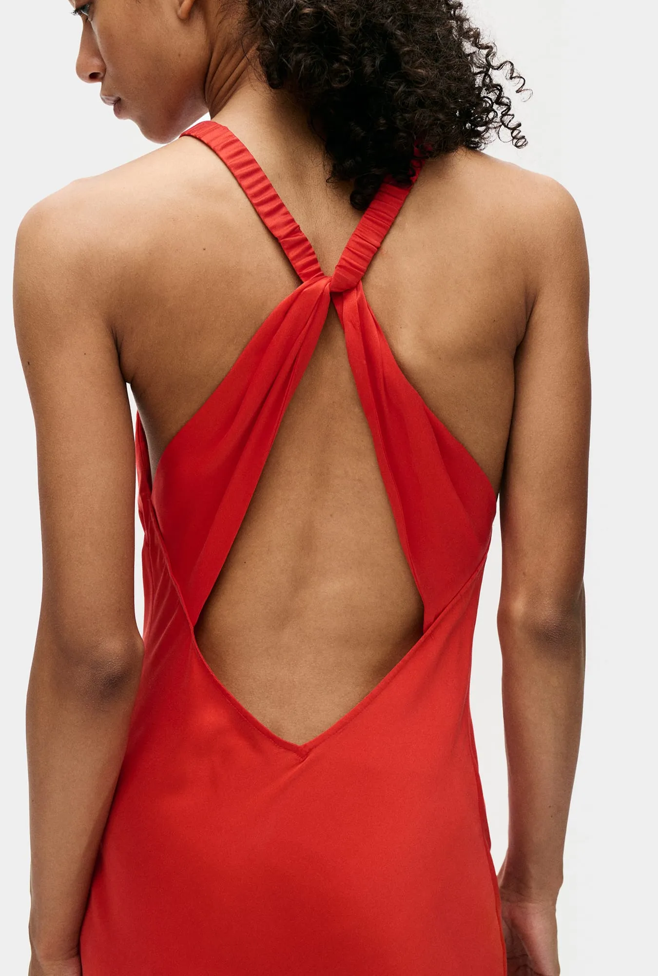 Silk Laundry | High Low Dress - Geranium sold by Sister & Co product image thumbnail 2