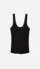 Silk Laundry | Jersey Modal Scoop Tank - Black sold by Sister & Co
