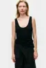 Silk Laundry | Jersey Modal Scoop Tank - Black sold by Sister & Co