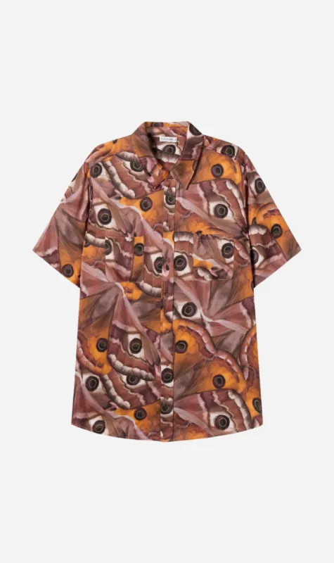 Silk Laundry | Short Sleeve Boyfriend Shirt - Wingspan sold by Sister & Co