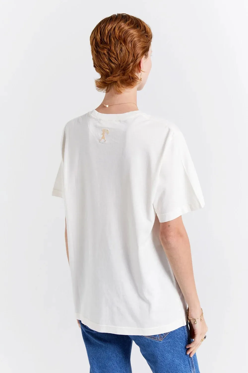 Karen Walker | Classic Organic Cotton T.Shirt - Ecru sold by Sister & Co product image thumbnail 3